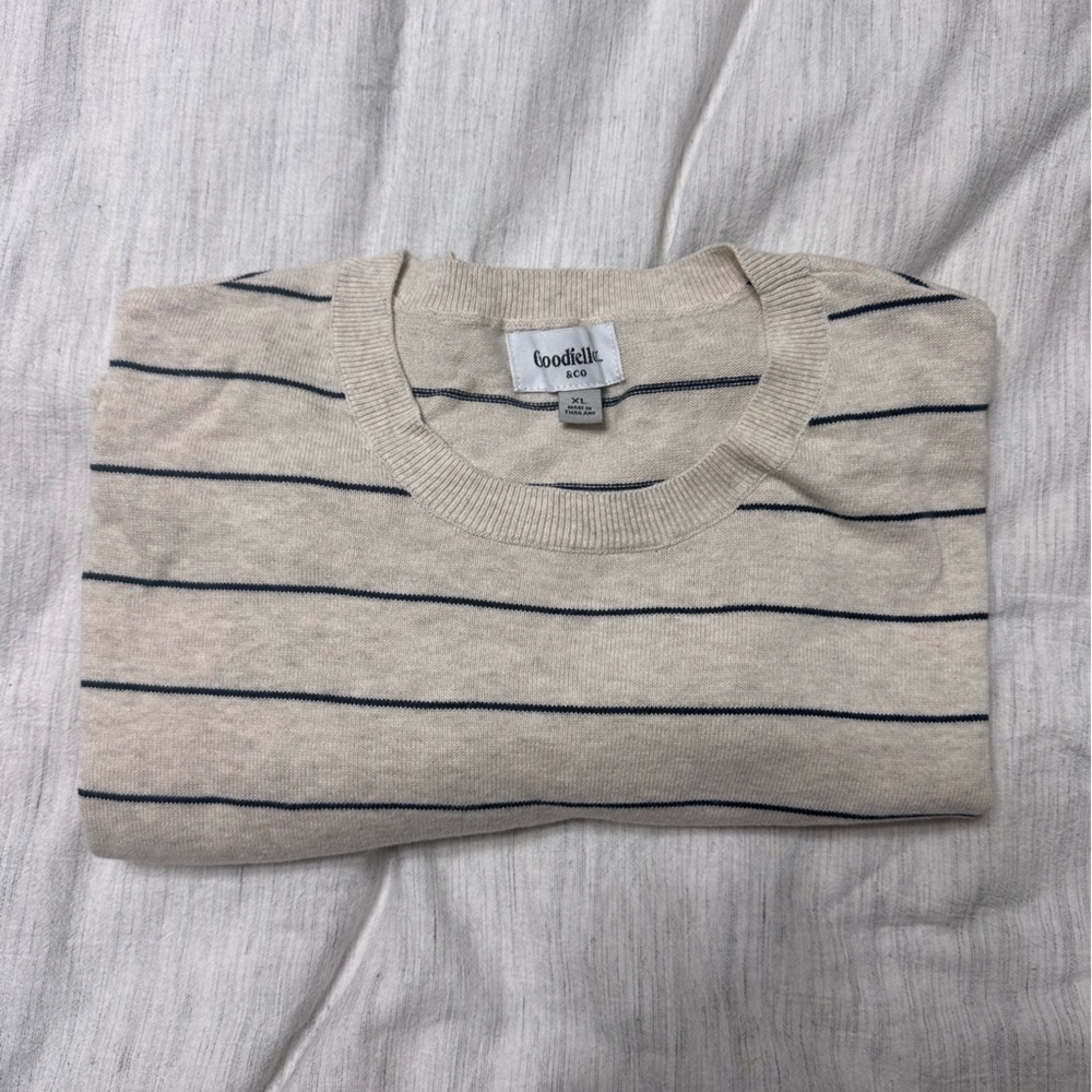 100% cotton stripe sweater